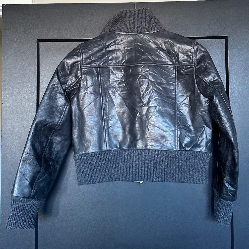 🖤⛓️NWT | The Kooples | Distressed Cowhide Leather Cropped Jacket | $715 RETAIL! - Picture 11 of 11